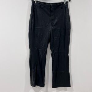 Avec Les Filles Black Leather Trousers